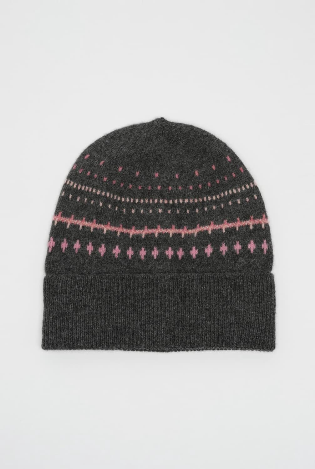 아워레가시 니트 햇 비니 슬레이트 그레이 페이크 아일 상품이미지1