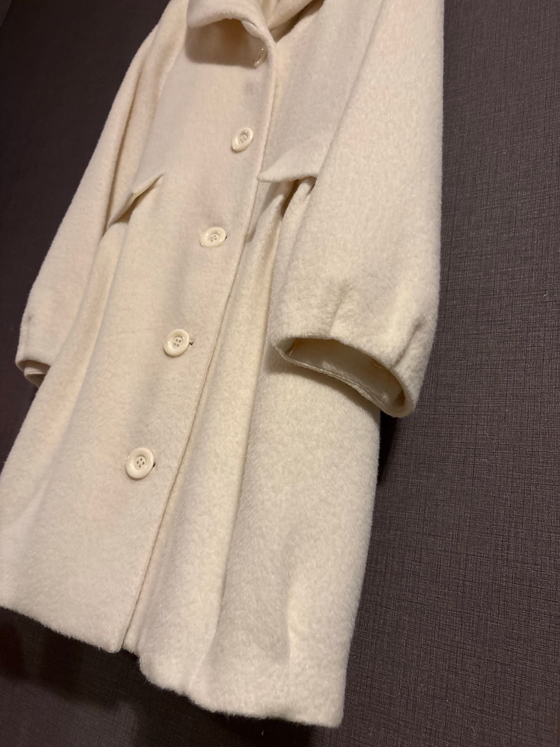 YUMA KOSHINO 디테일이 예쁜 아이보리 코트 JAPAN 상품이미지5