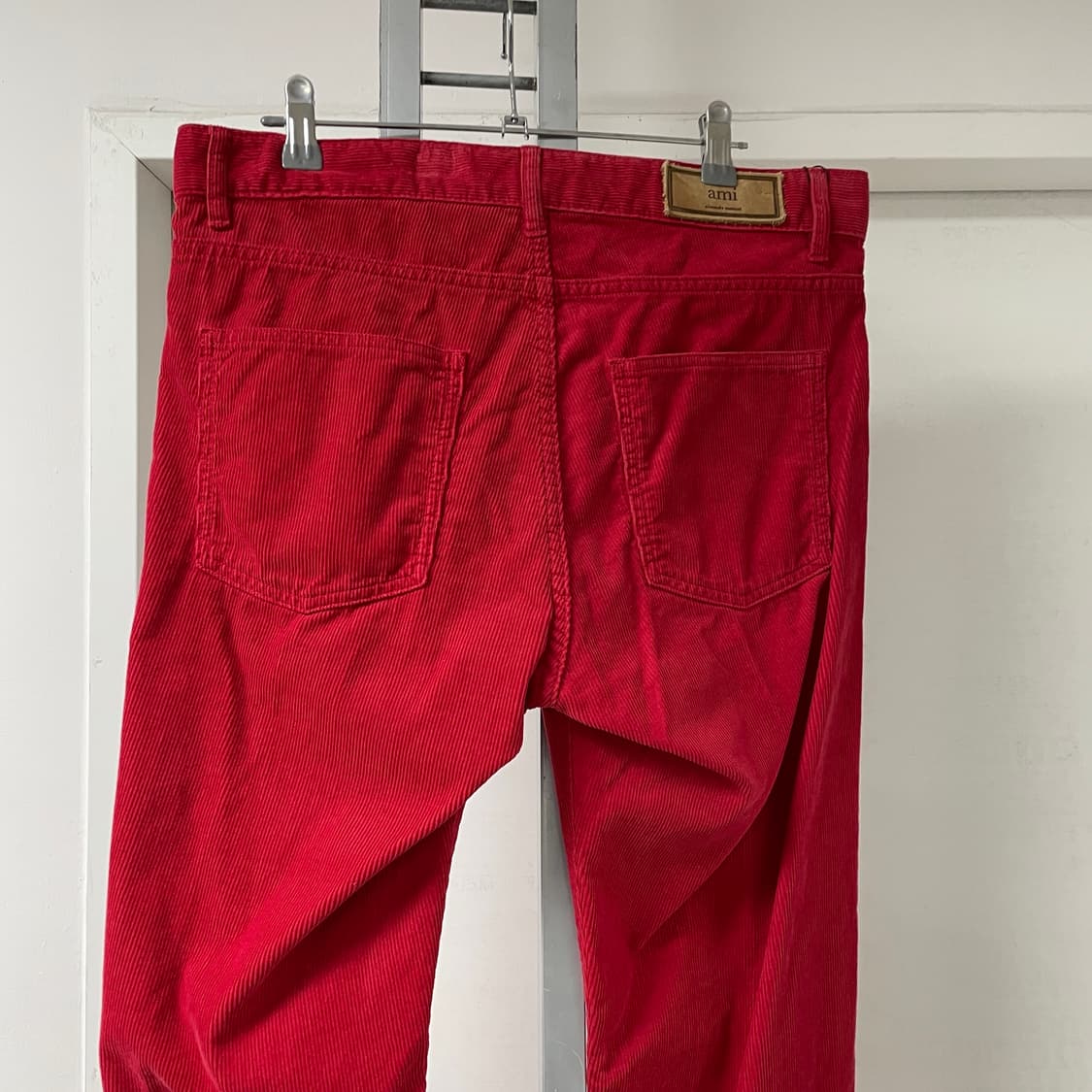AMI 아미 코듀로이 팬츠 레드 M 상품이미지2
