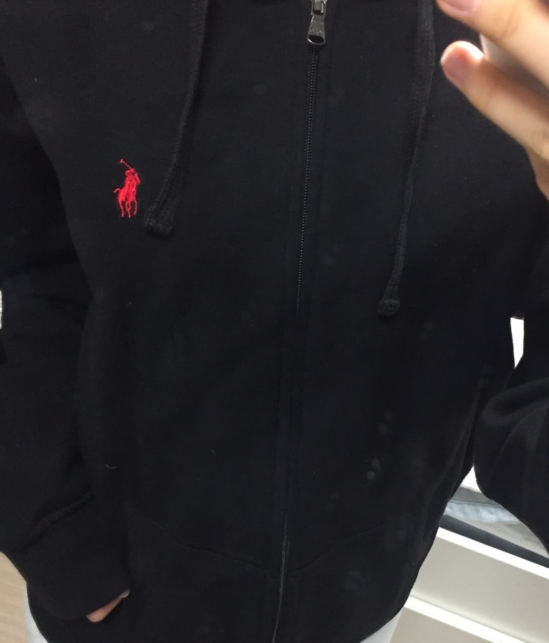 폴로 랄프로렌 블랙 레드포니 후드집업 95 상품이미지2