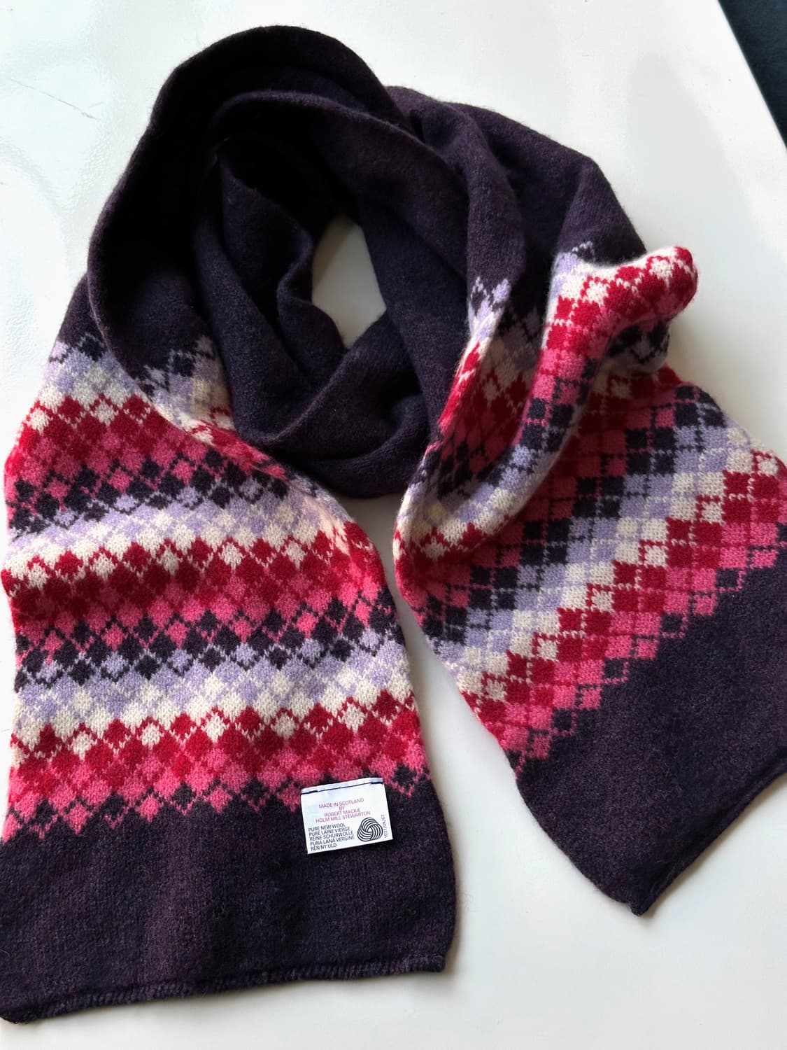 Middle gauge mild wool knit muffler 상품이미지2