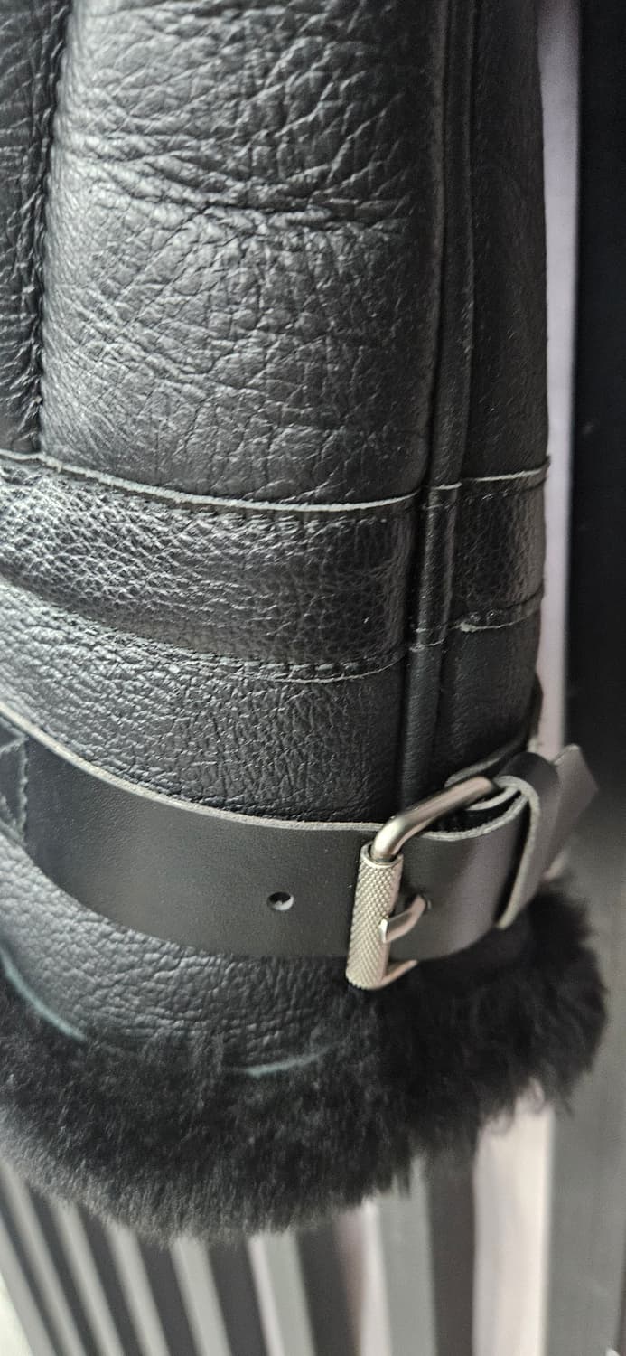 엑스톤즈(XTONZ) B-3 양가죽 무스탕 자켓 L 상품이미지5