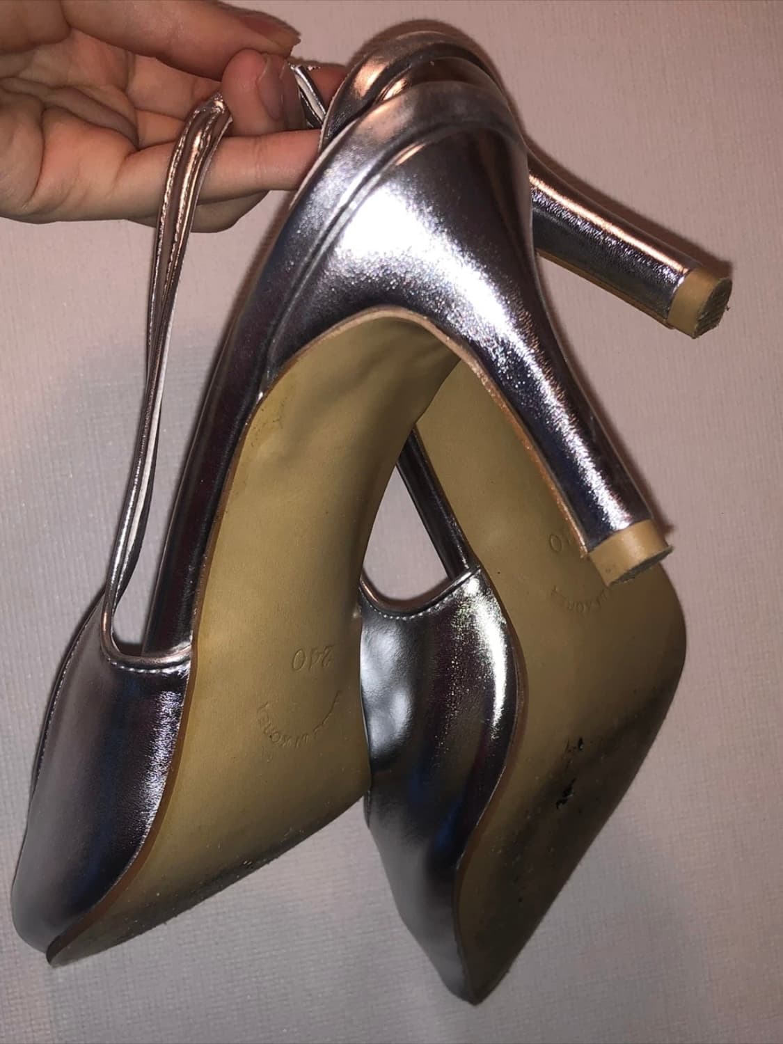 서우 seow 스틸레토 슬링백 실버 240 상품이미지4