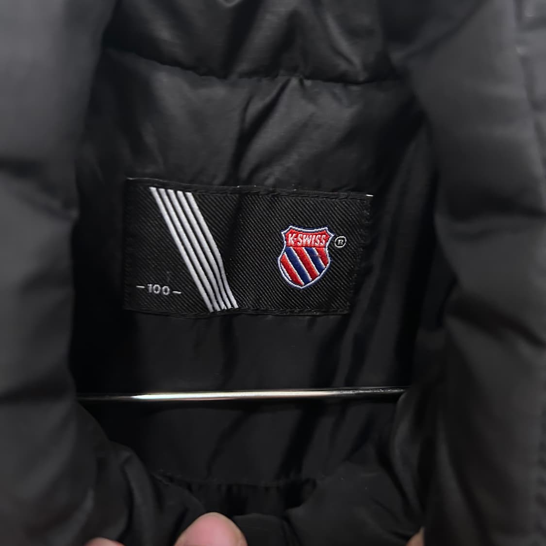 K-SWISS 와펜로고 덕다운 퀼팅 경량 패딩 상품이미지3