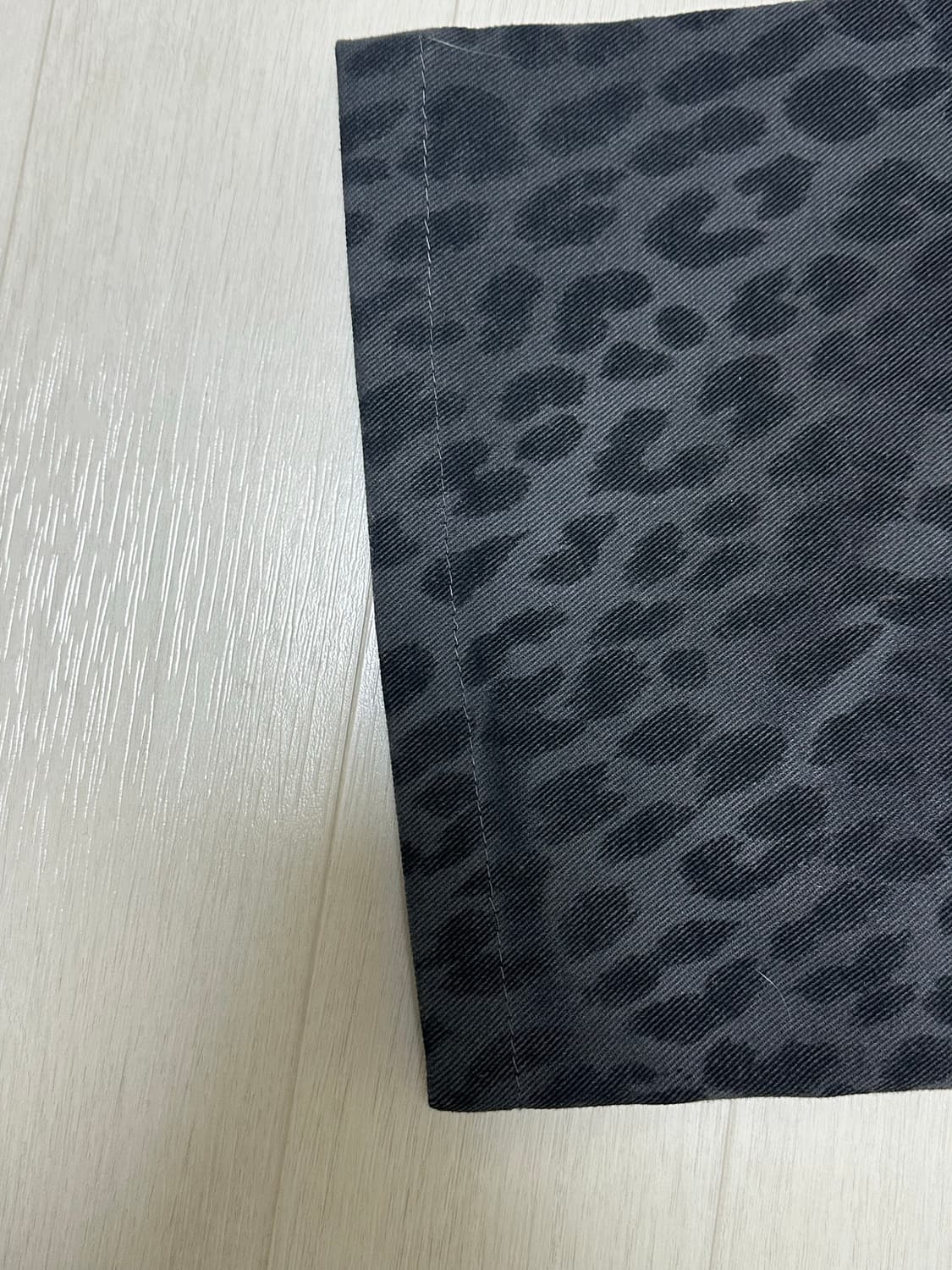 오피쉬 와이드 레오파드 팬츠 차콜 1사이즈 상품이미지10