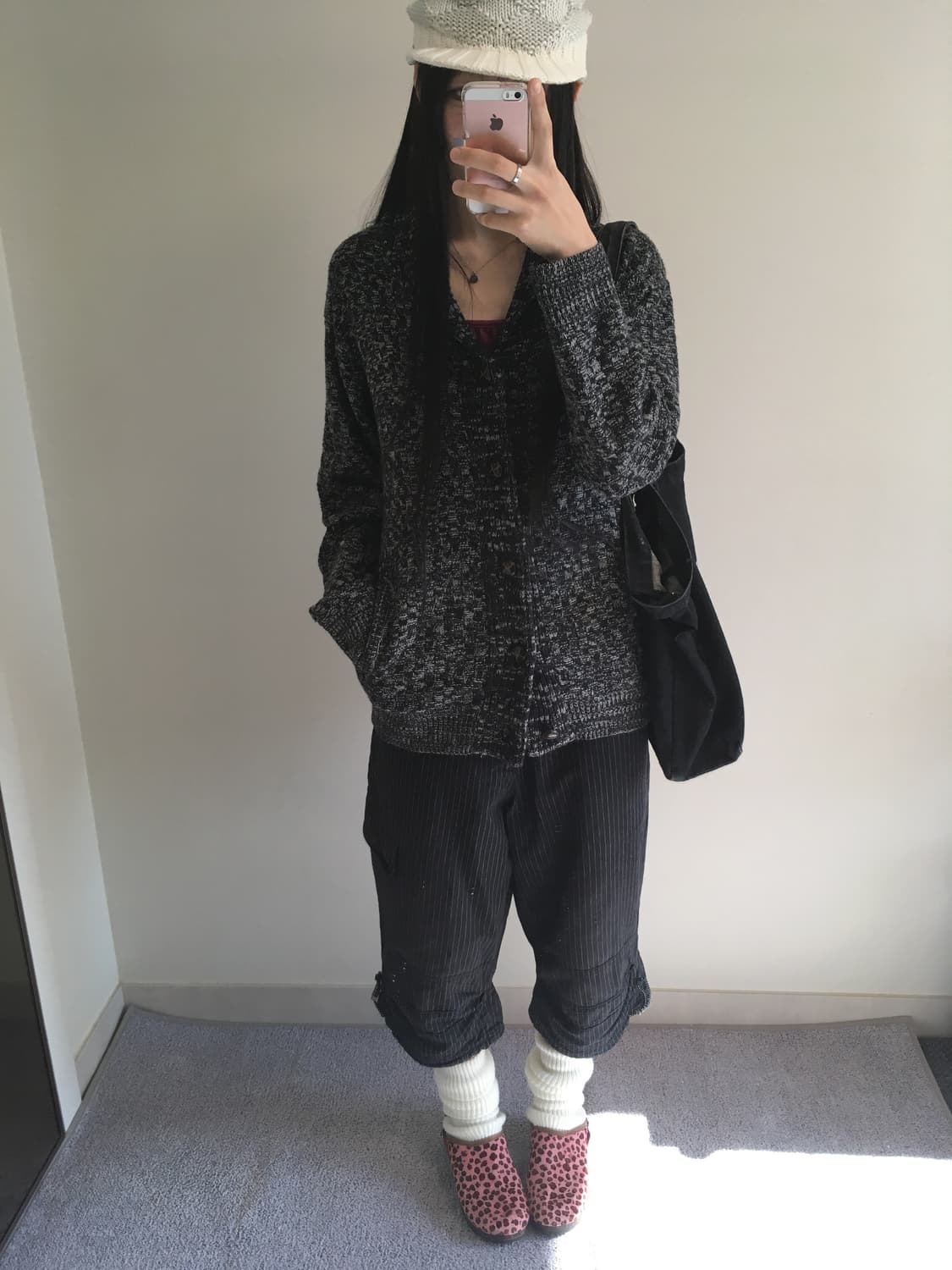 vintage pinstripe cargo pants black 상품이미지2