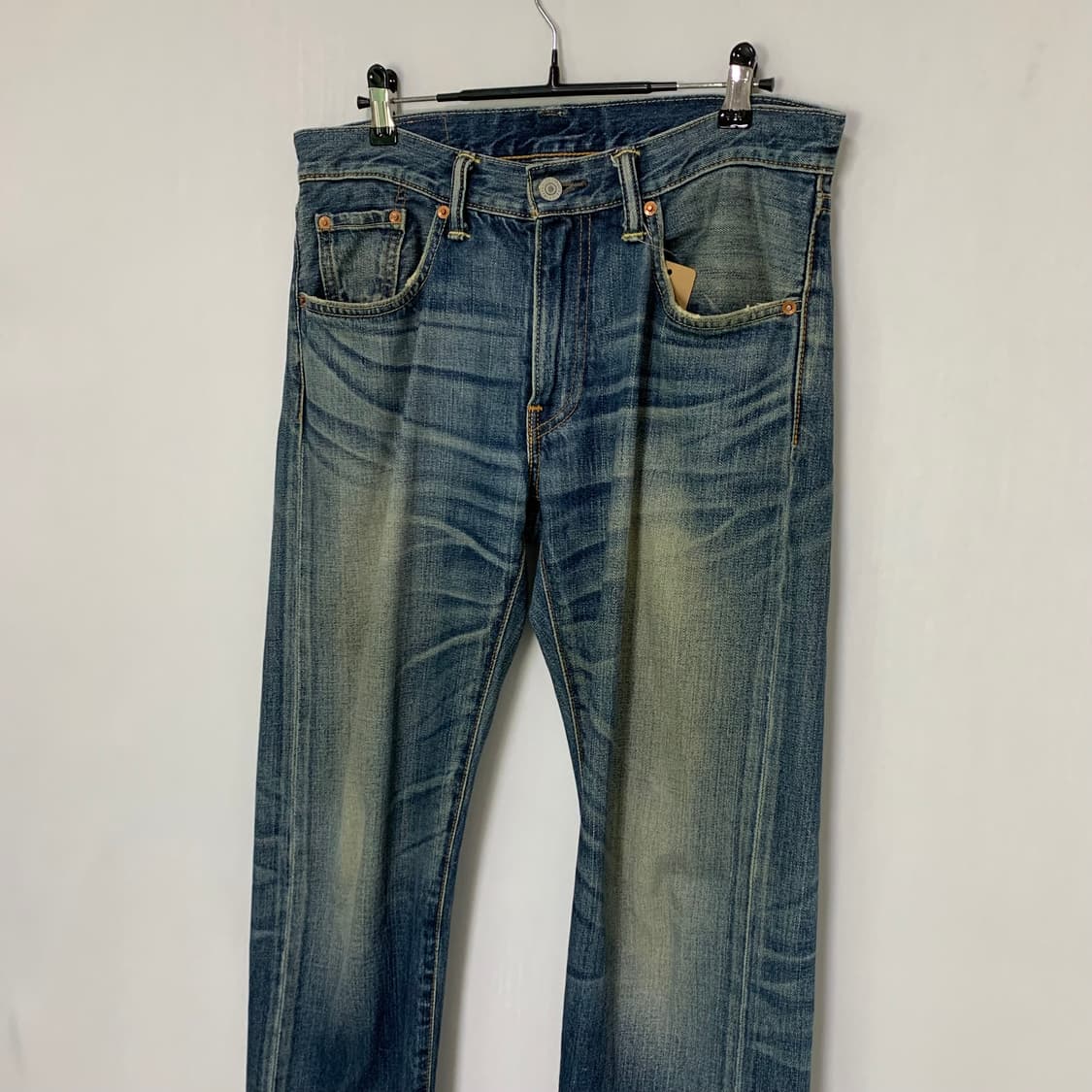 리바이스 502 데저트 캣워싱 빈티지 데님팬츠 중청 31-32인치 상품이미지4