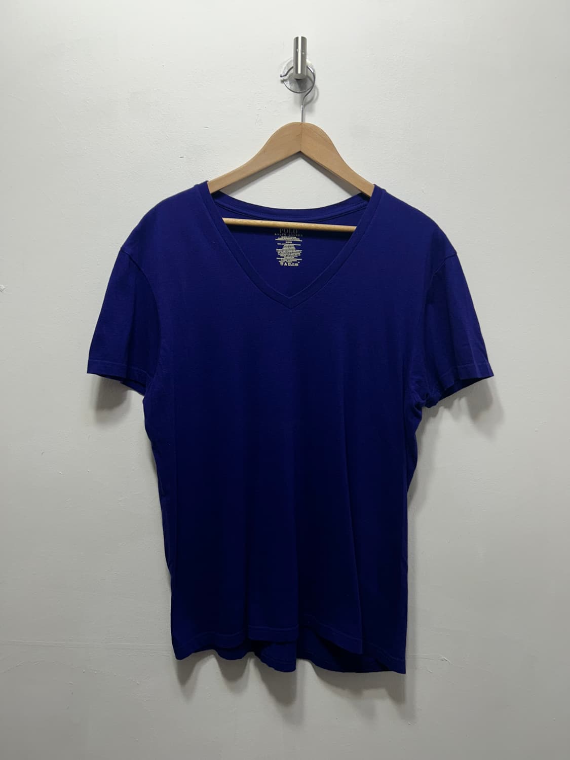 랄프로렌 폴로 블루 브이넥 반팔 M 상품이미지1