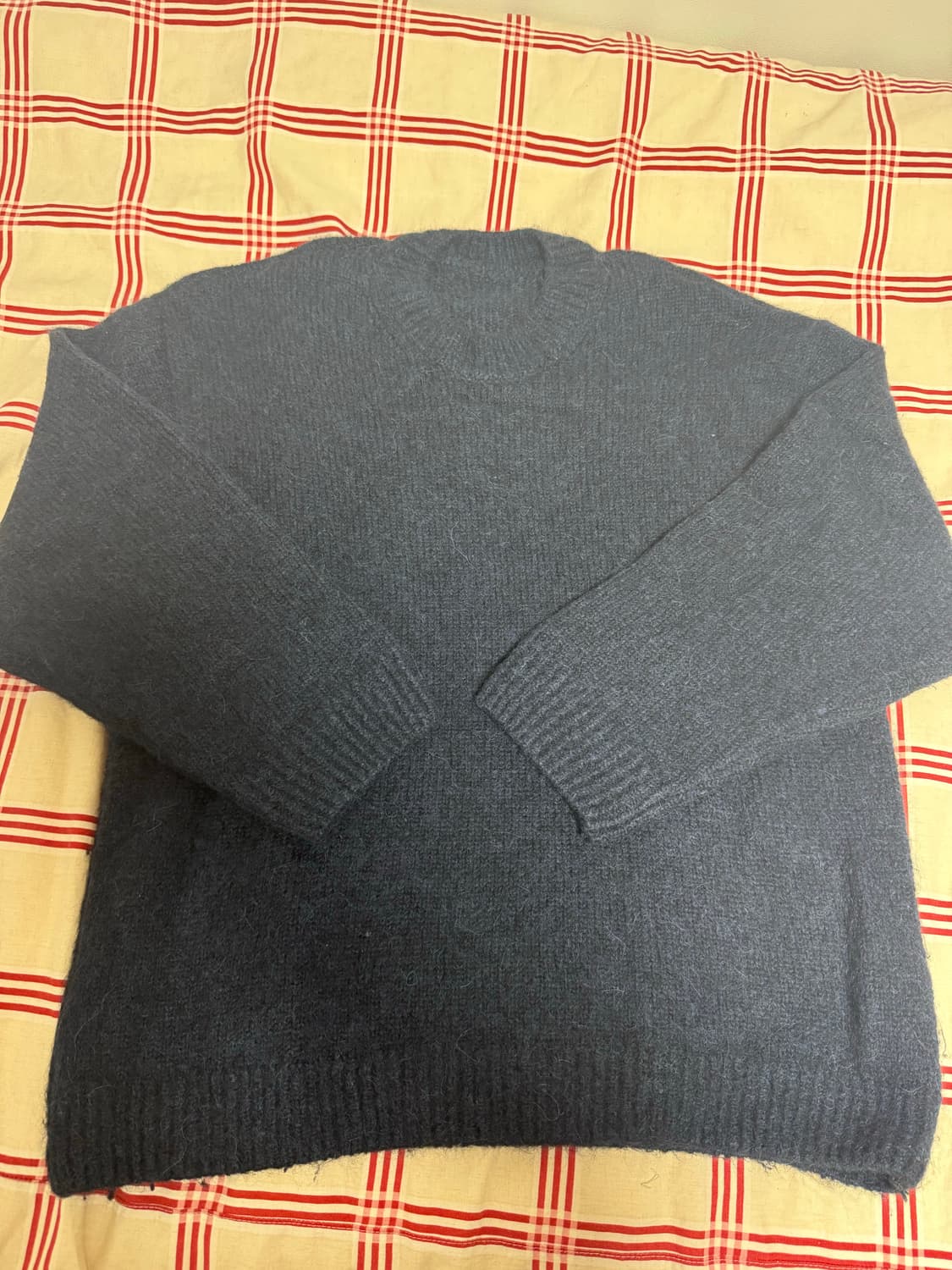 [XXL] 자크뮈스 Pavane 인타르시아 백로고 울 니트 네이비 상품이미지2