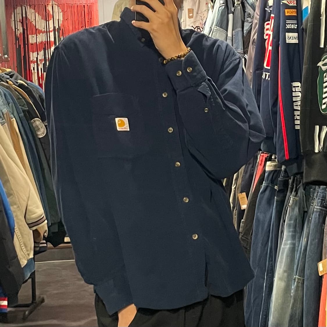 [IM] carhartt 칼하트 네이비 긴팔셔츠 상품이미지5