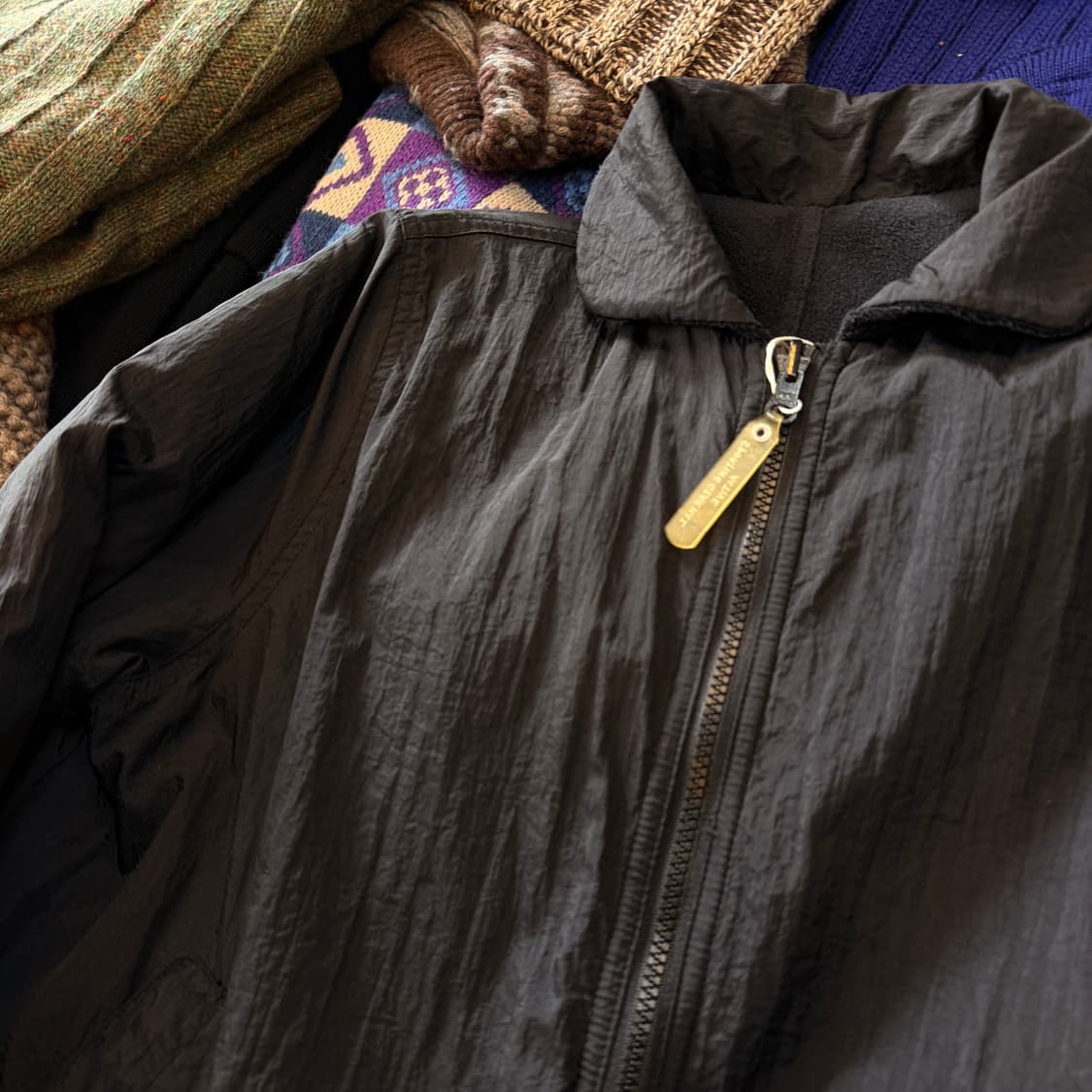 하이 스포팅 기어 BY 이세이미야케 리버서블 나일론 플리스 자켓 상품이미지5