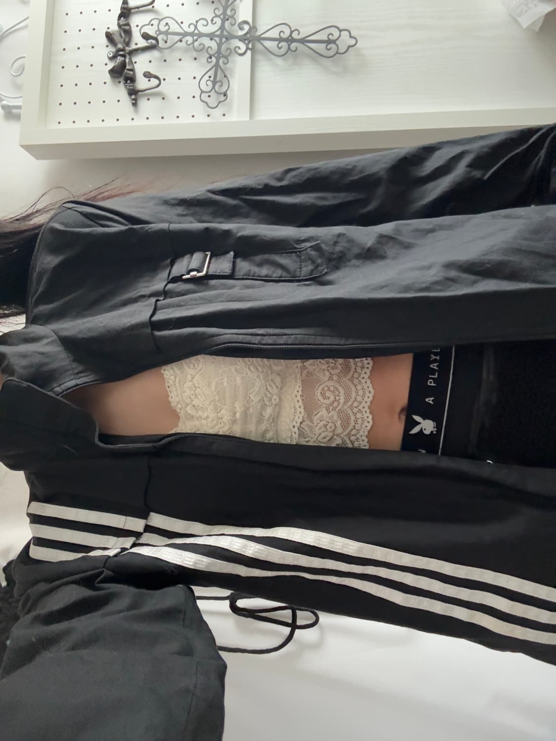 • Adidas Three-Line High Neck Jacket 상품이미지3