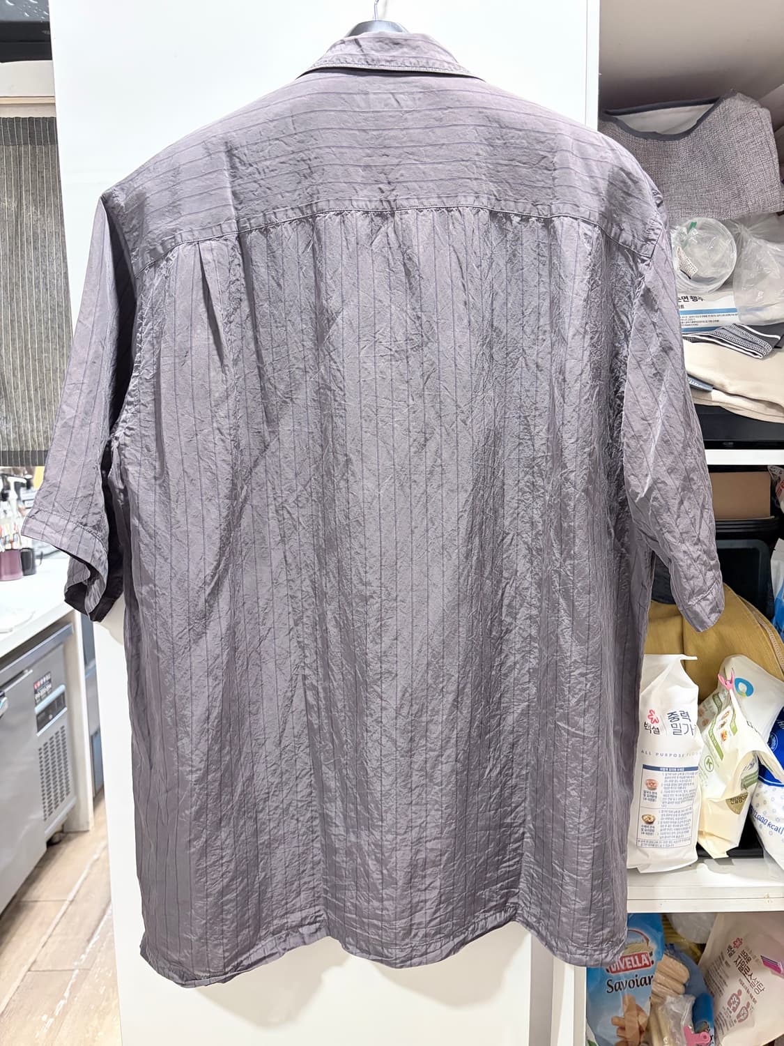 Comme des garcons homme 큐프라 셔츠 그레이 L 상품이미지2