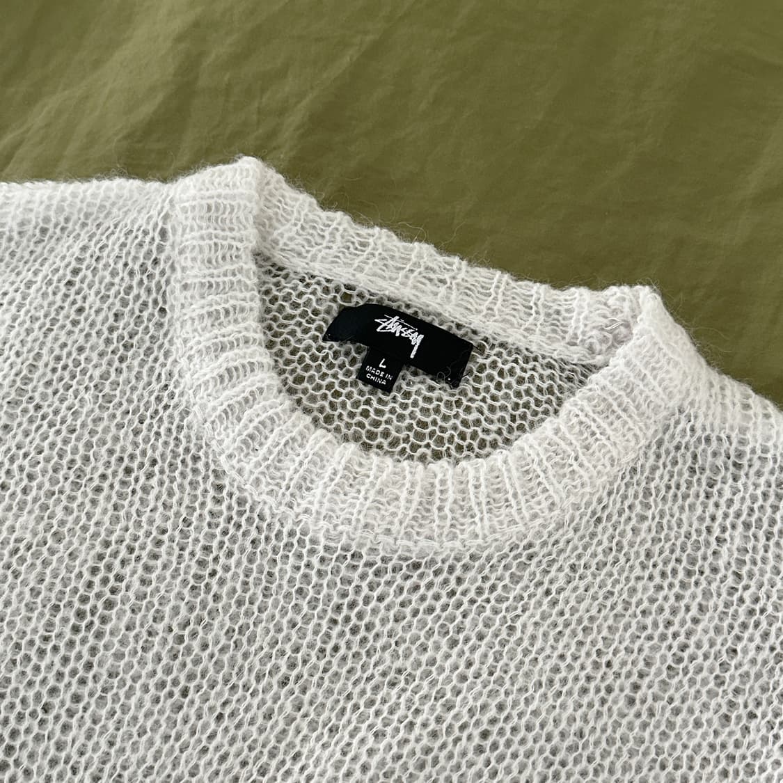 스투시 루즈 니트 로고 스웨터 본 상품이미지4