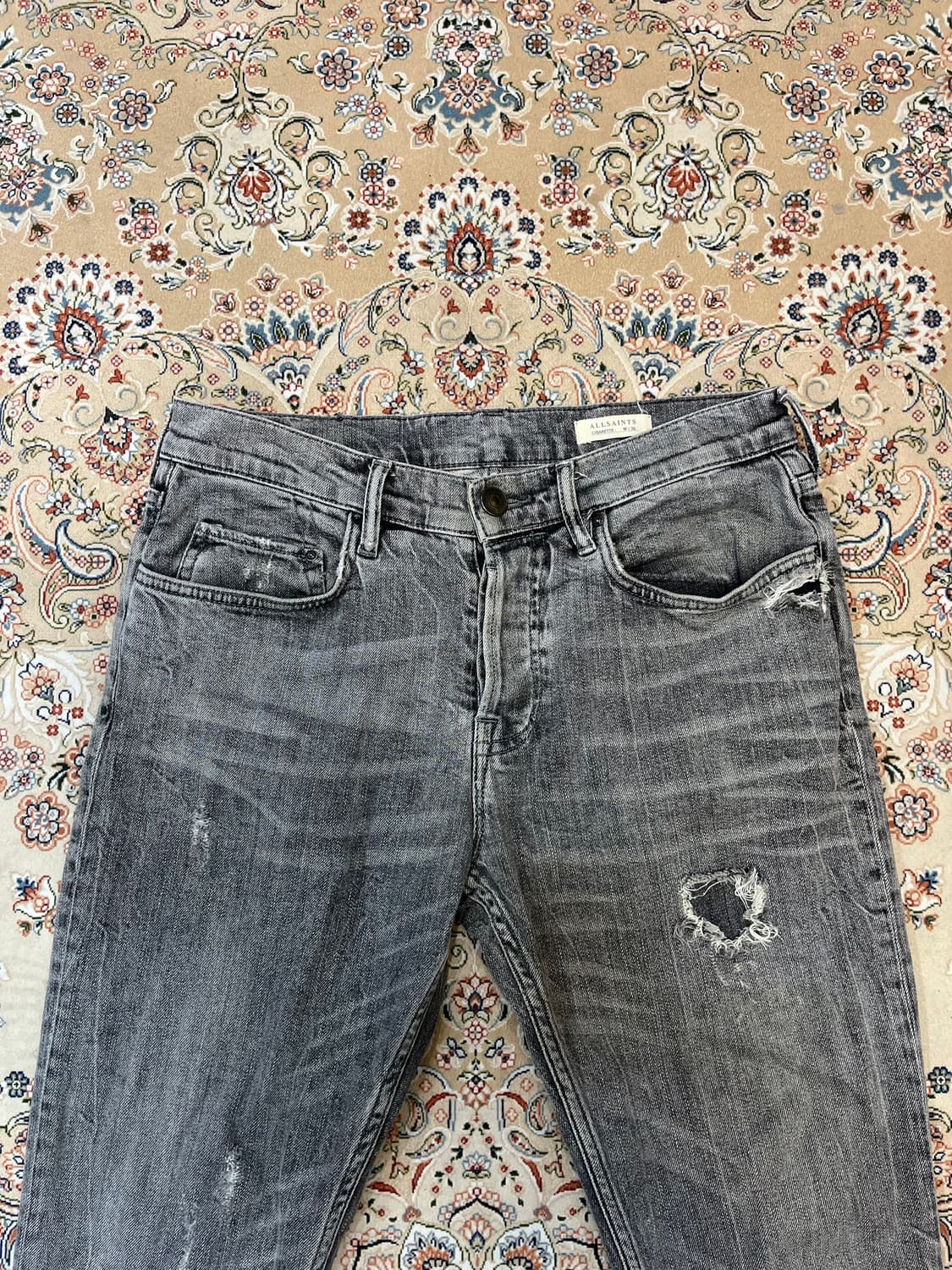 올세인츠 디스트로이드 데님팬츠 바지 상품이미지3