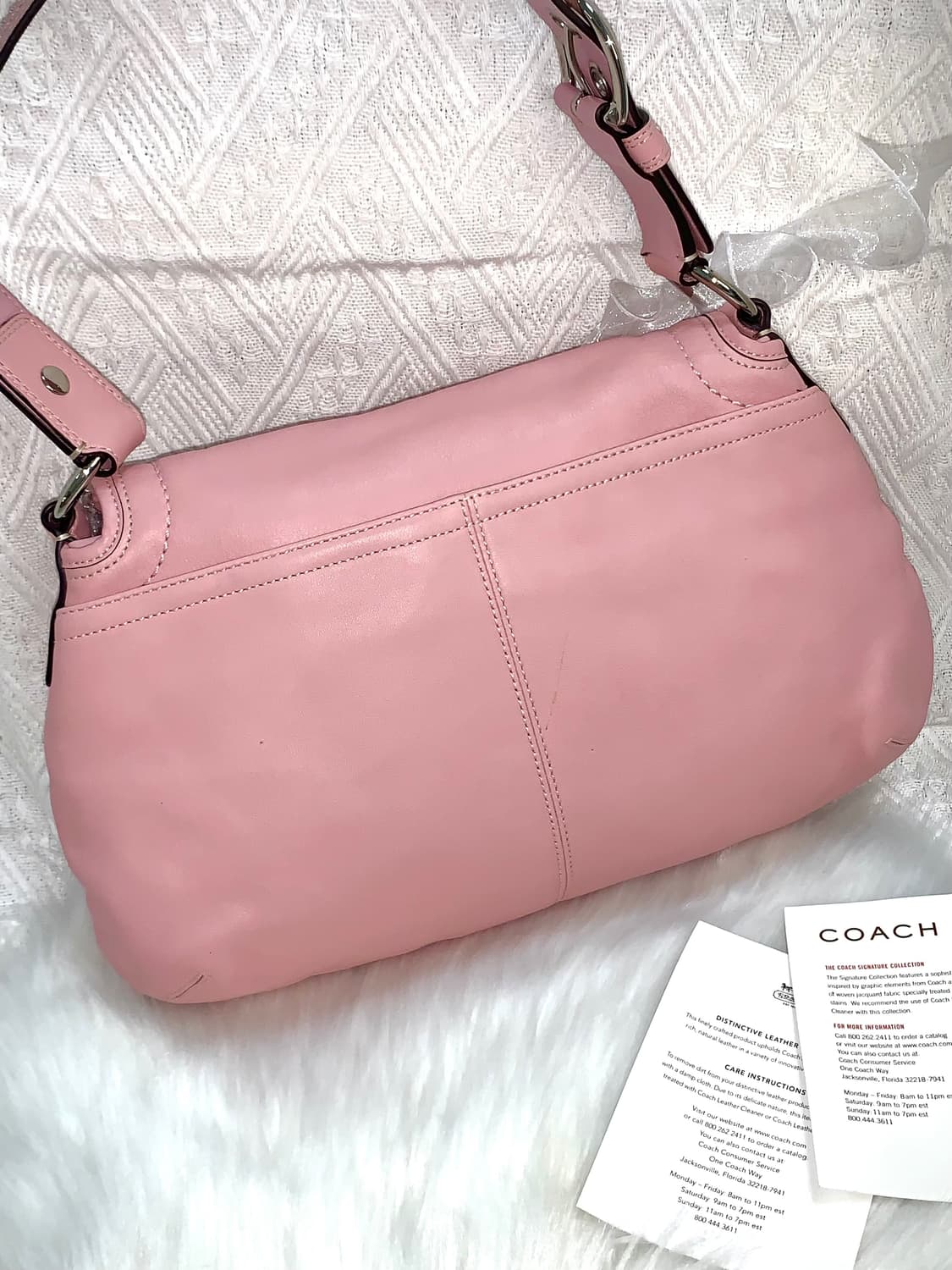 [S급] 희귀 🎀💗 Coach 딸기우유 핑크 갸루 소호백 상품이미지7