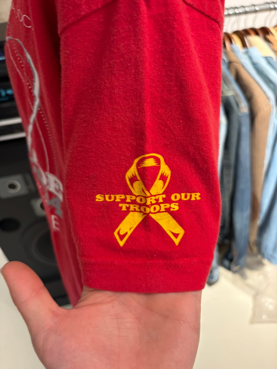 USA 2004 퍼레이드 프린팅 코튼 반팔 티셔츠 상품이미지3