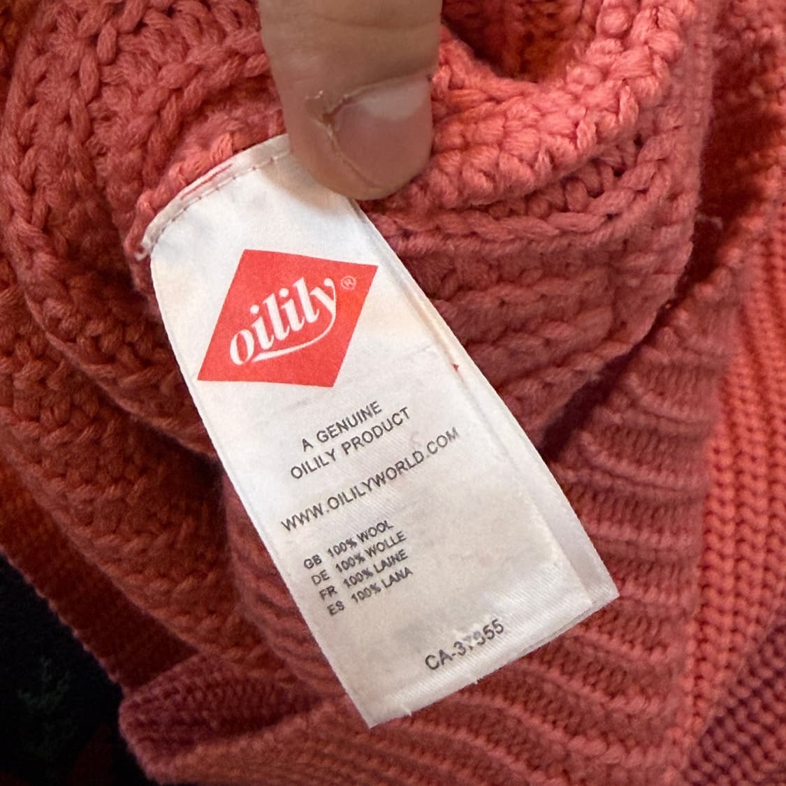 오일릴리 핑크 디테일 니트 스웨터 상품이미지7