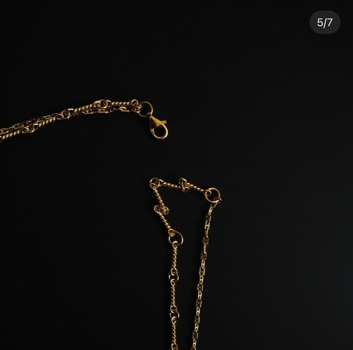 SCAPE Cold Vein 2 체인 목걸이 (18K GP) 상품이미지2