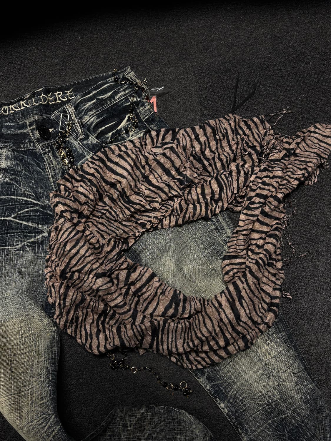 Vintage punk Leopard muffler  상품이미지2
