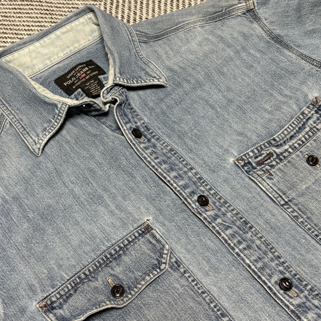 80s Polo Denim Shirt 상품이미지2