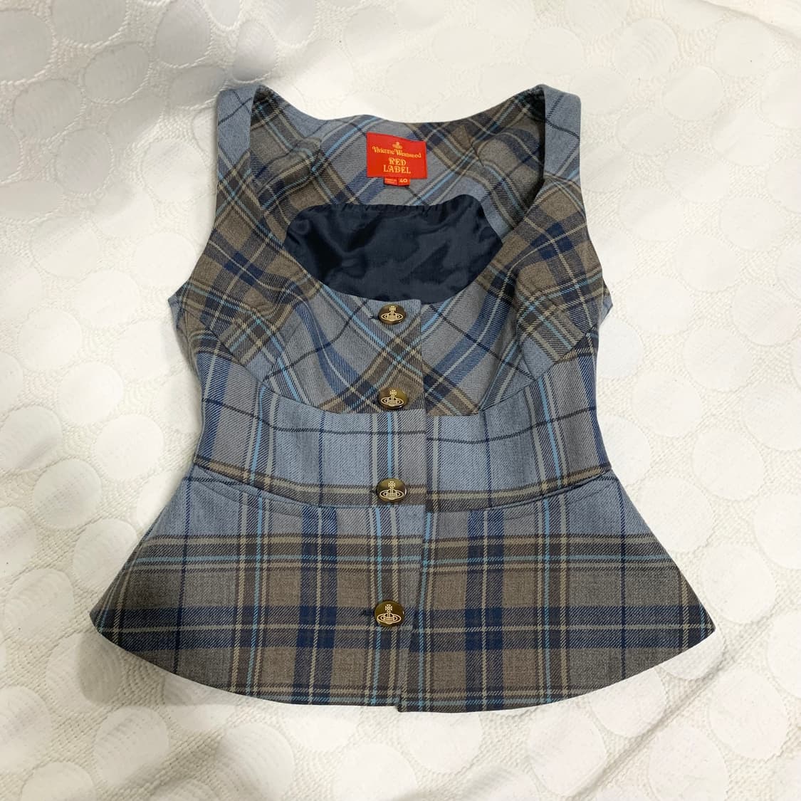 비비안 웨스트우드 2012fw 런웨이 체크 베스트 상품이미지5