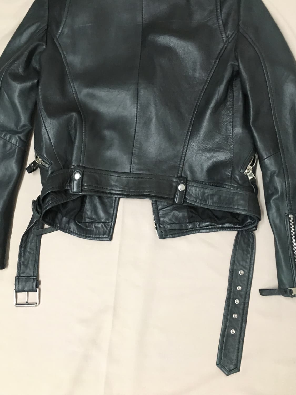 급처! 자라 양가죽 라이더자켓 상품이미지5