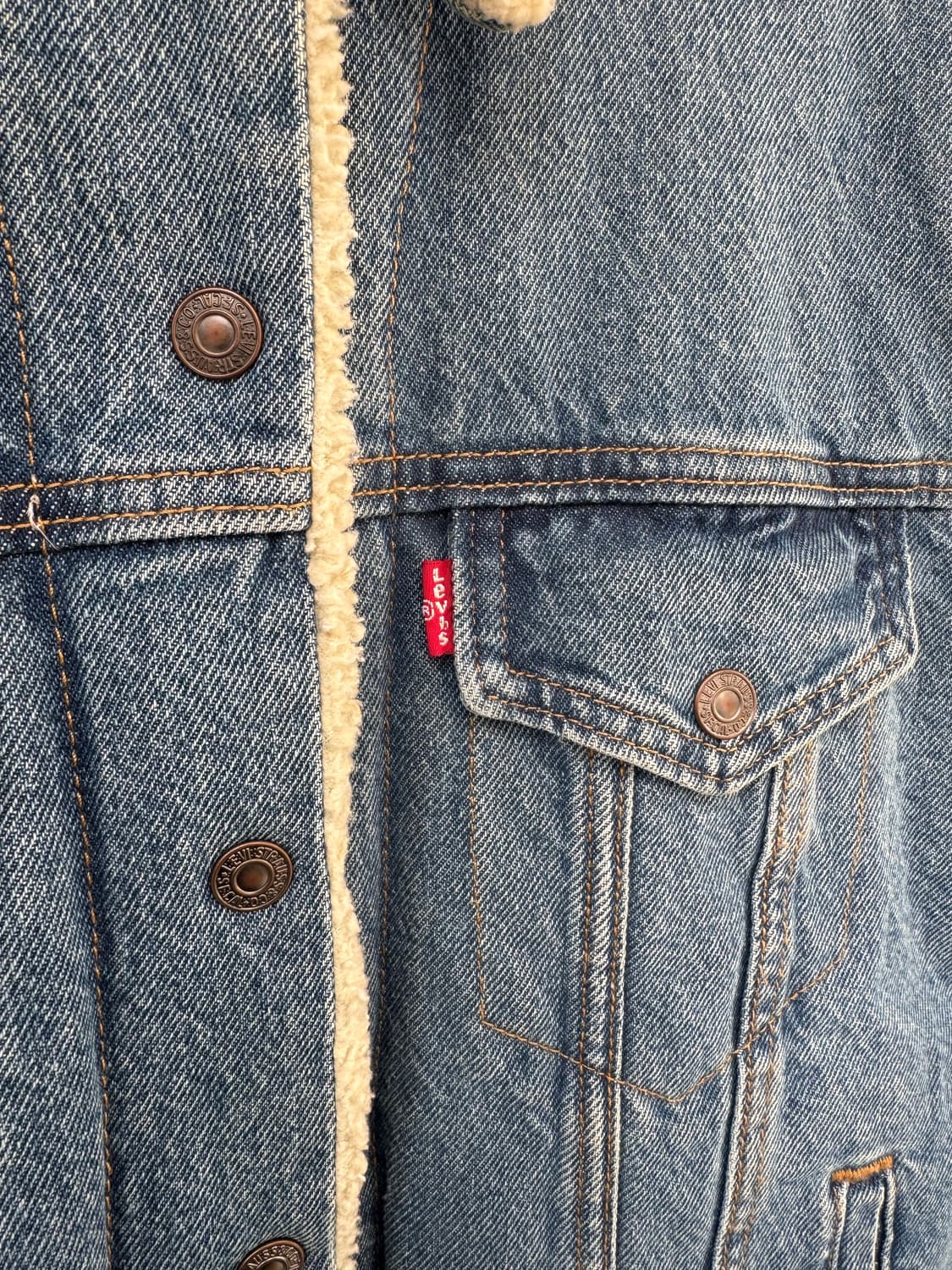 리바이스 데님 쉐르파 양털 트러커 자켓 청자켓 S 상품이미지2