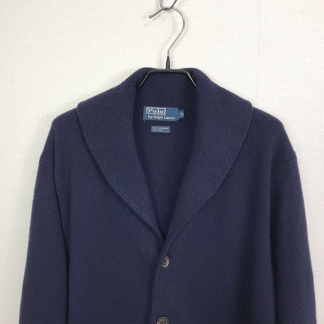 폴로 랄프로렌 캐시미어 숄카라 스웨터 니트 남성XL 상품이미지3