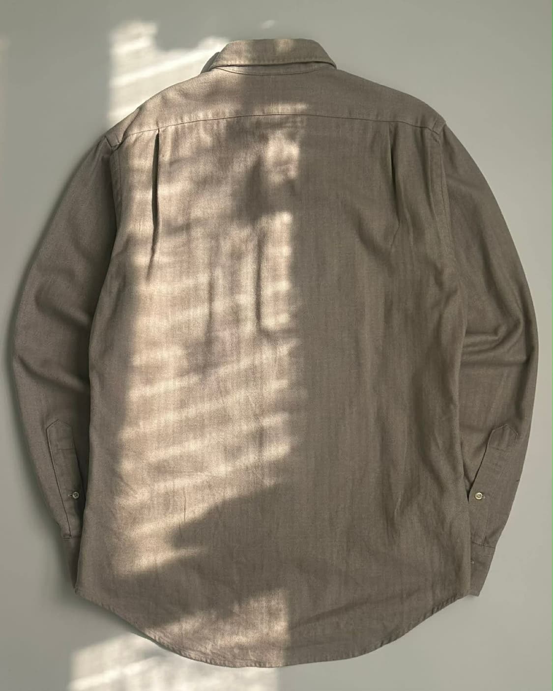 [M] 폴로 랄프로렌 오트밀 베이지 헤링본 슬림핏 셔츠 상품이미지2