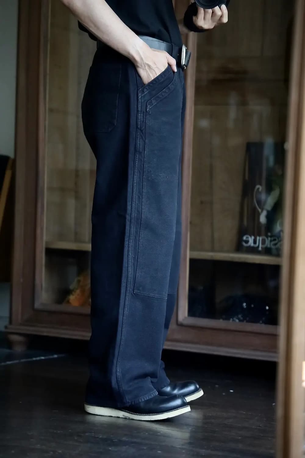 25aw Vintage Silk Hemp Double Knee Pants 상품이미지6
