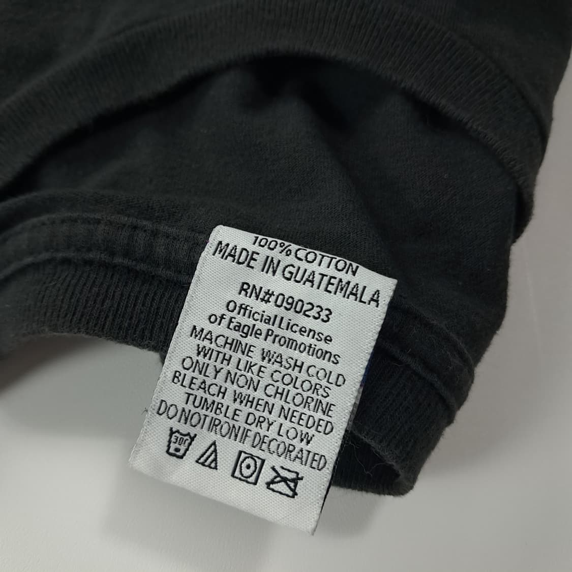 CK403 M 하드락카페 팩선 워싱턴 D.C. 이글 블랙 반팔 티셔츠 상품이미지5