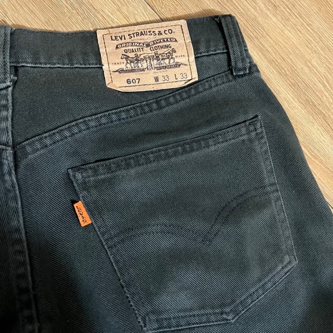 리바이스 607 오렌지탭 블랙데님 상품이미지3