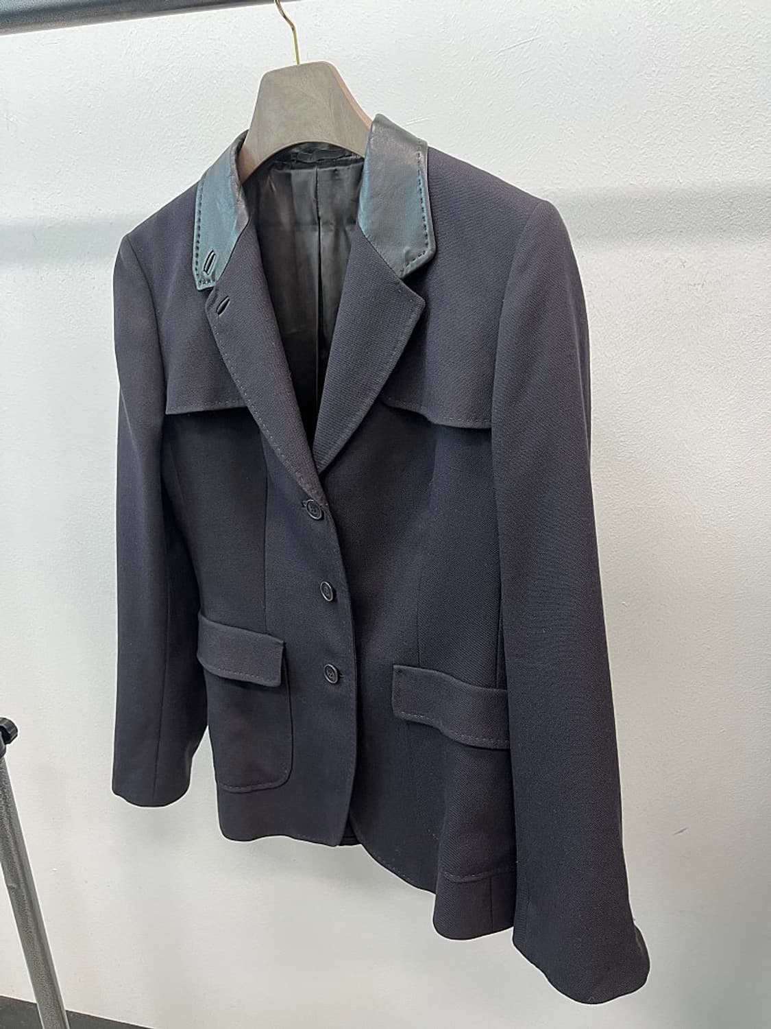 여) 브리오니 레더 믹스 블레이져  상품이미지1