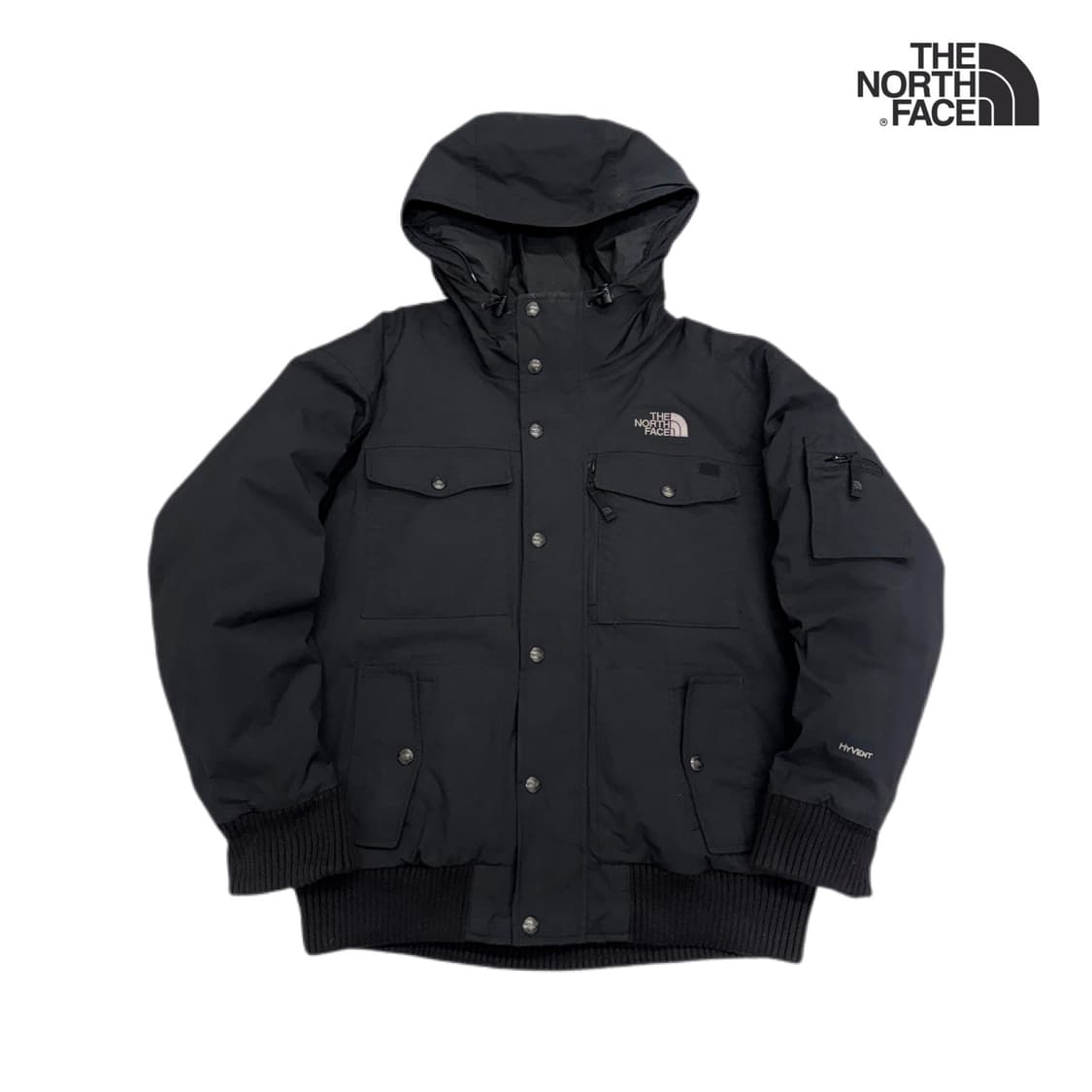 노스페이스 멀티포켓 하이벤트 하이넥 마운틴 유틸리티 패딩 블랙 상품이미지1