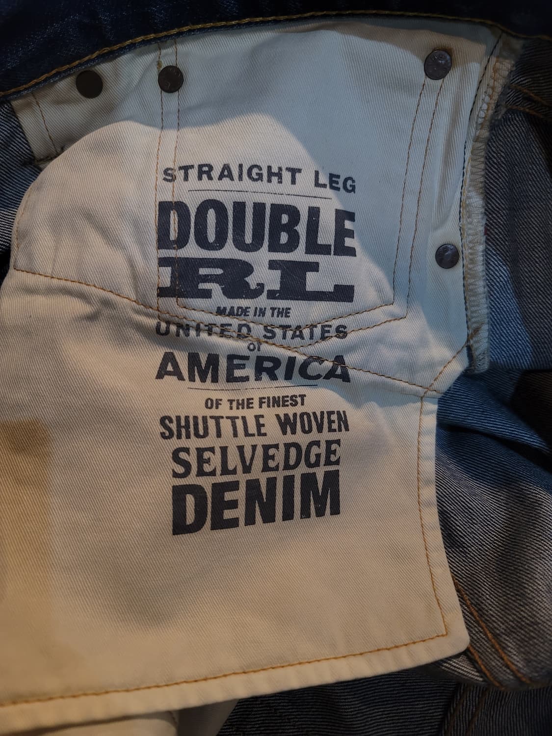 더블알엘 워싱 셀비지 데님팬츠 (빅사이즈) 상품이미지4