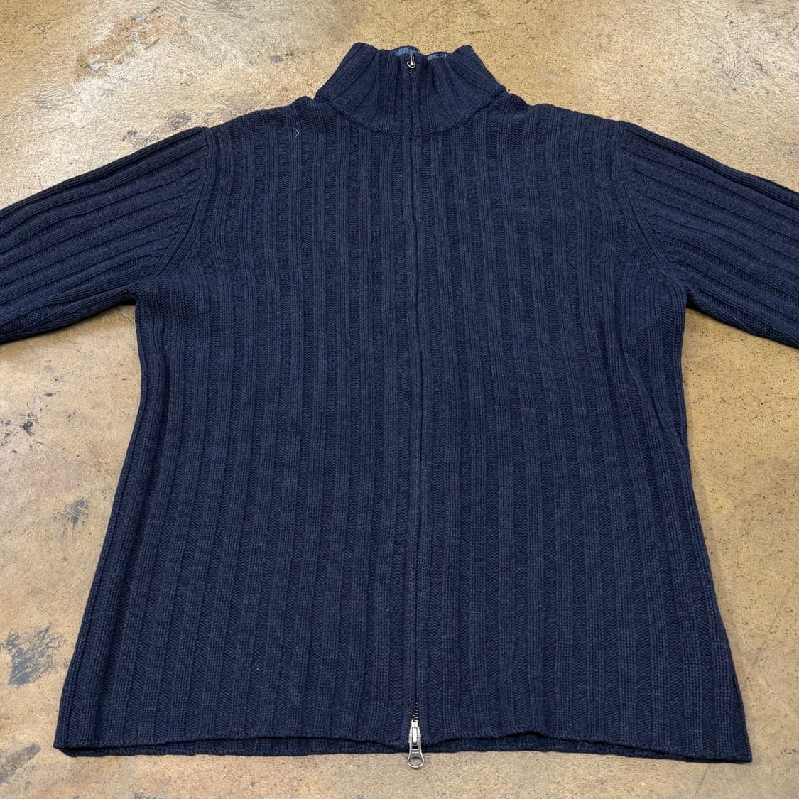 [정품/L] 타미힐피거 네이비 니트 집업 가디건 b15 상품이미지3