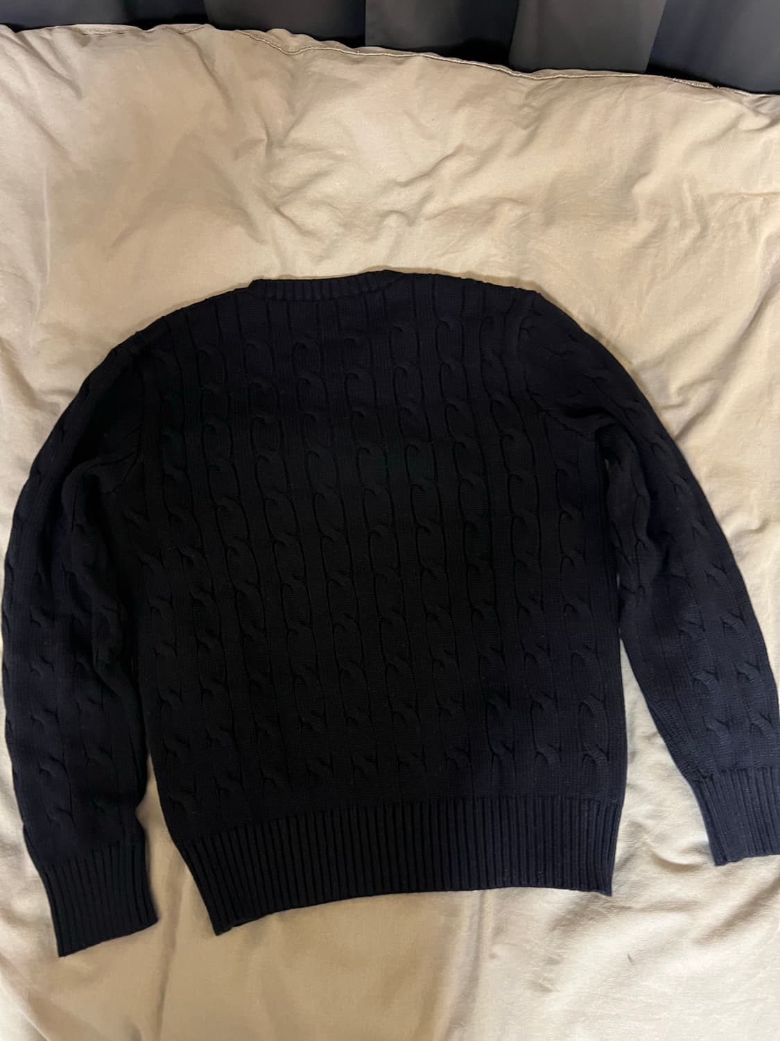 폴로 랄프로렌 케이블 꽈배기 니트 네이비 S 상품이미지3