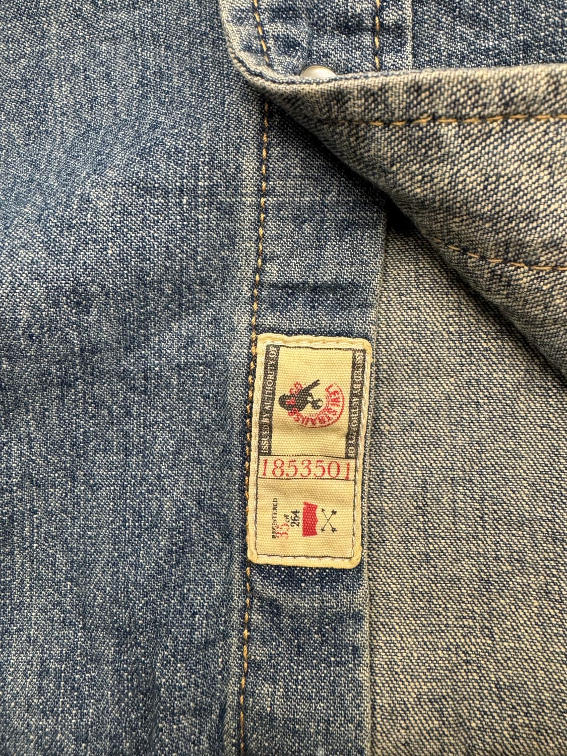 리바이스 빈티지 웨스턴 데님 셔츠 상품이미지3