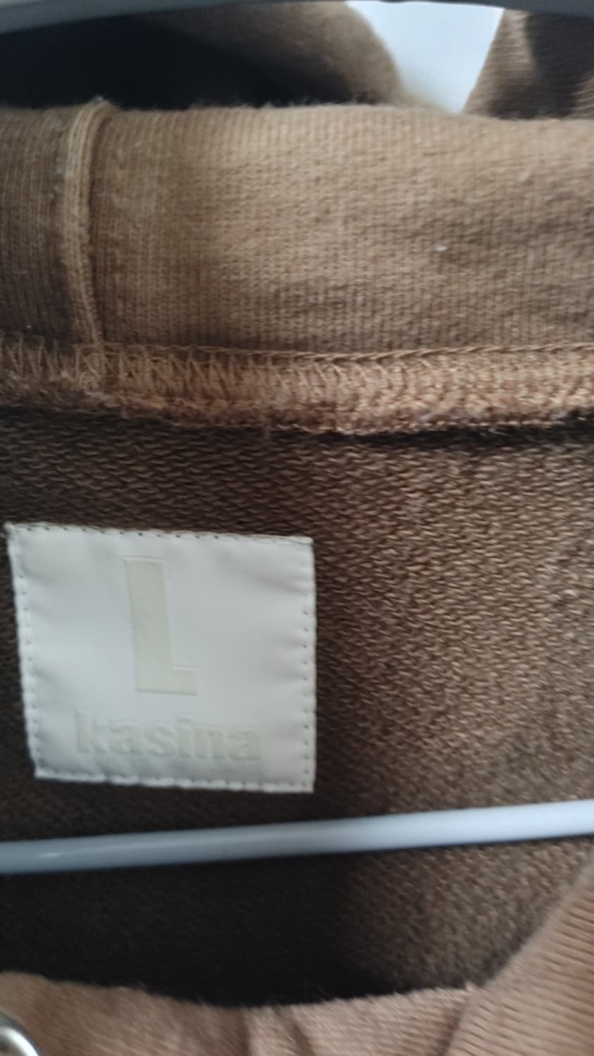 카시나 어센틱 로고 후드티 브라운 L 상품이미지3