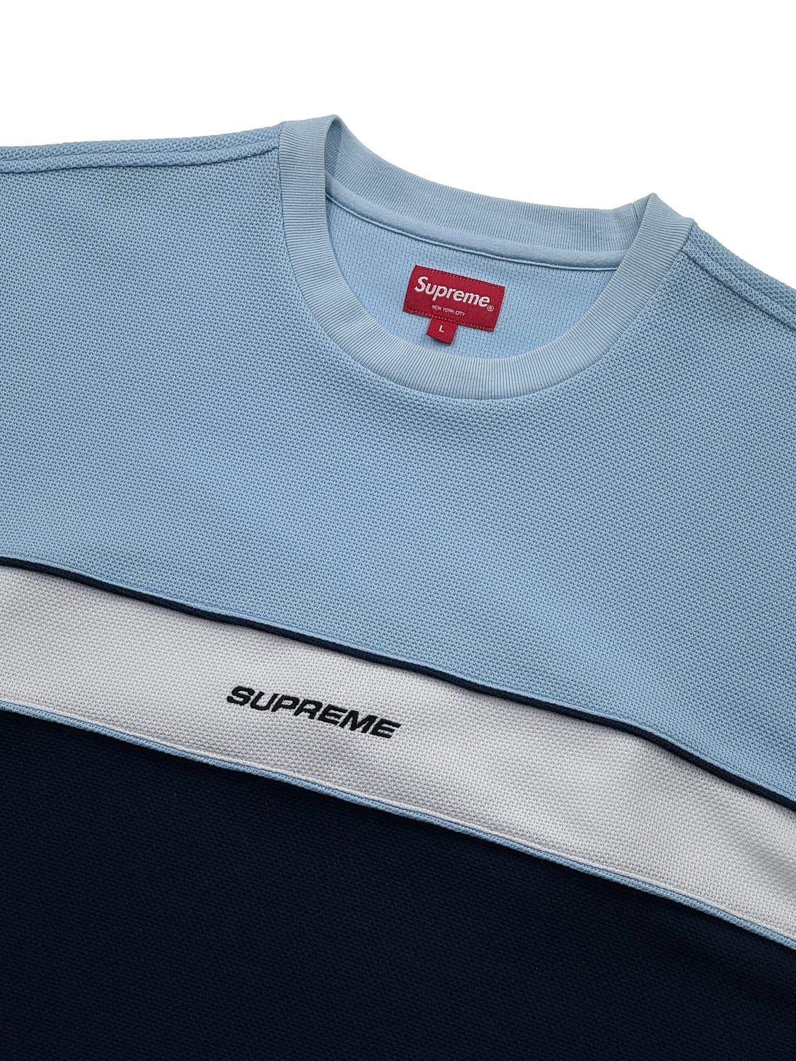 슈프림 파이핑 프랙티스 숏슬리브 탑 블루 상품이미지3