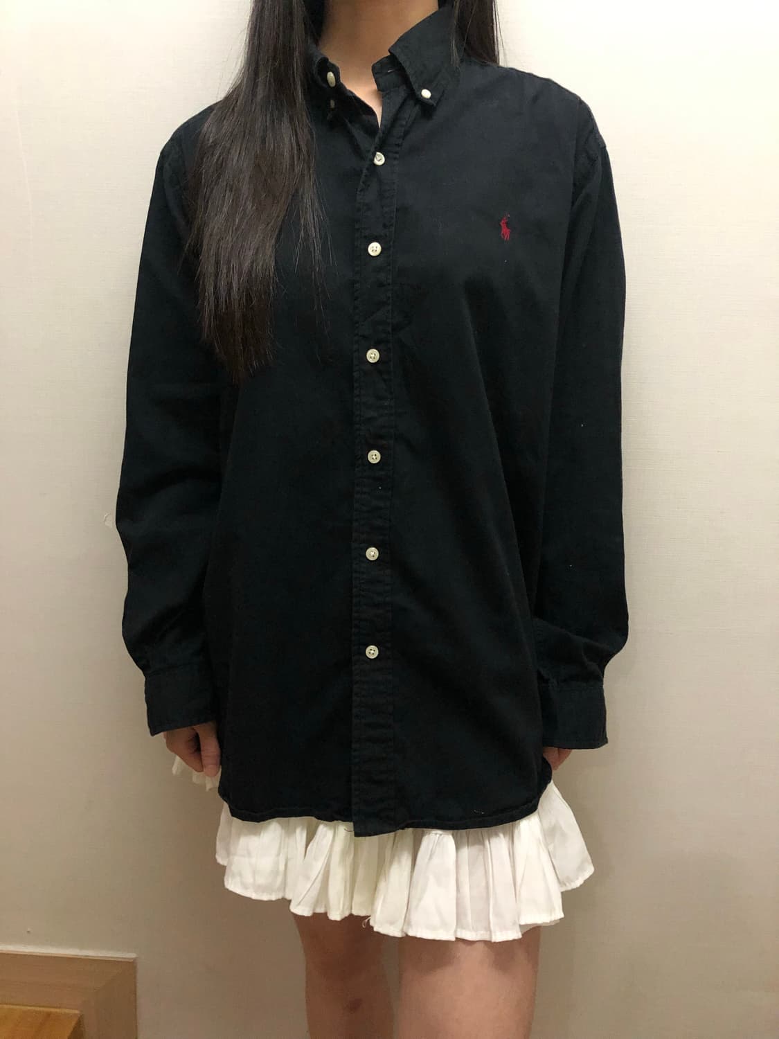 빈티지 블랙 폴로 셔츠 상품이미지3