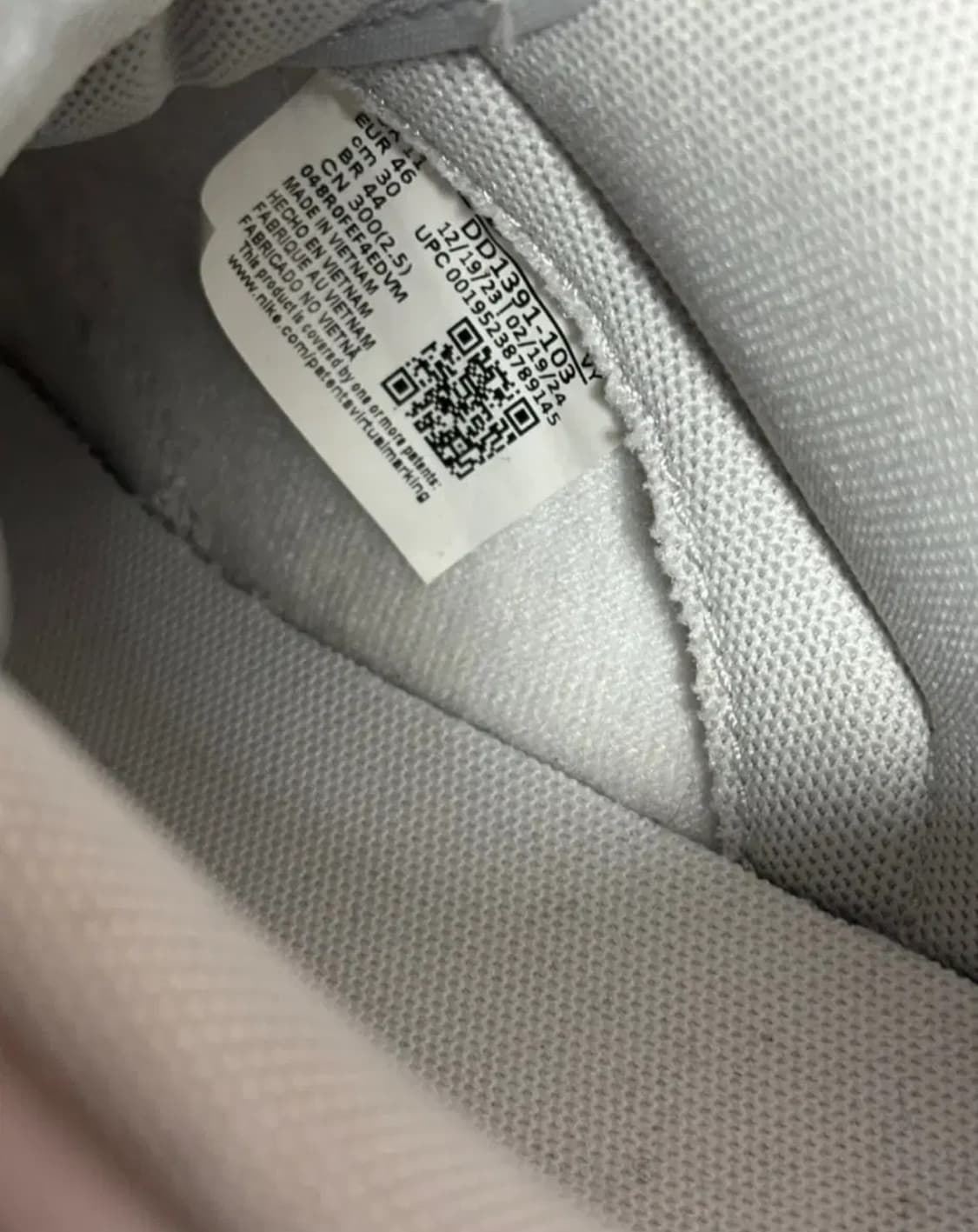 나이키 덩크로우 그레이 포그 300 한번신은 새상품 상품이미지5