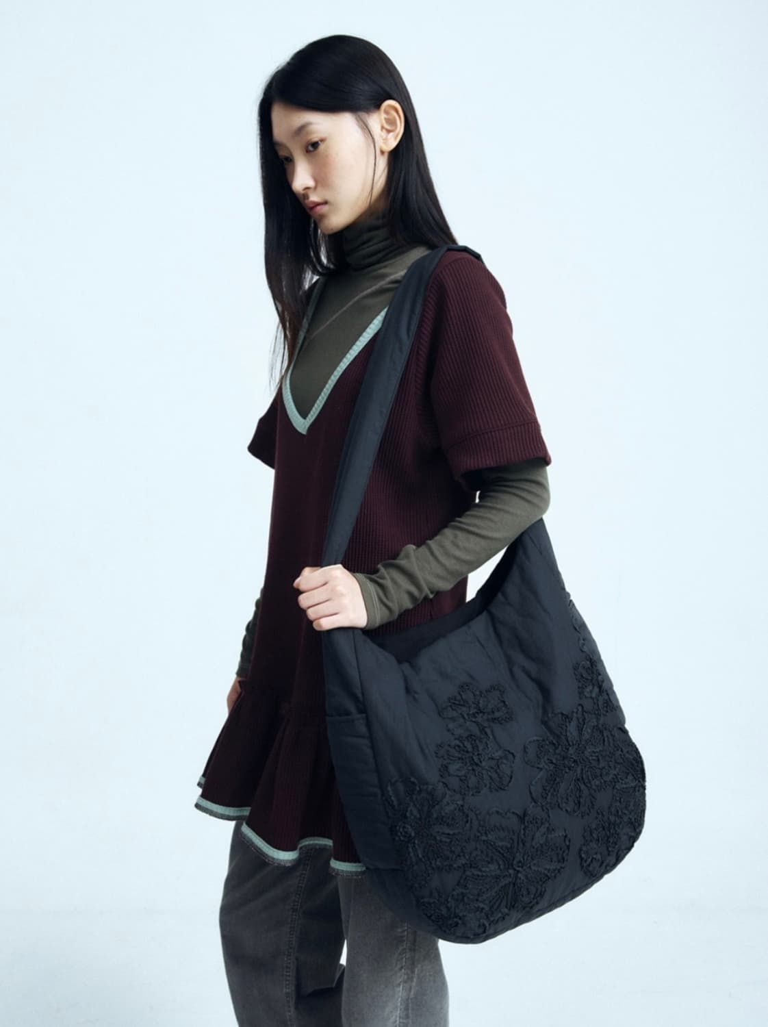 콜로신스 Fade Flower Cross Bag 상품이미지2