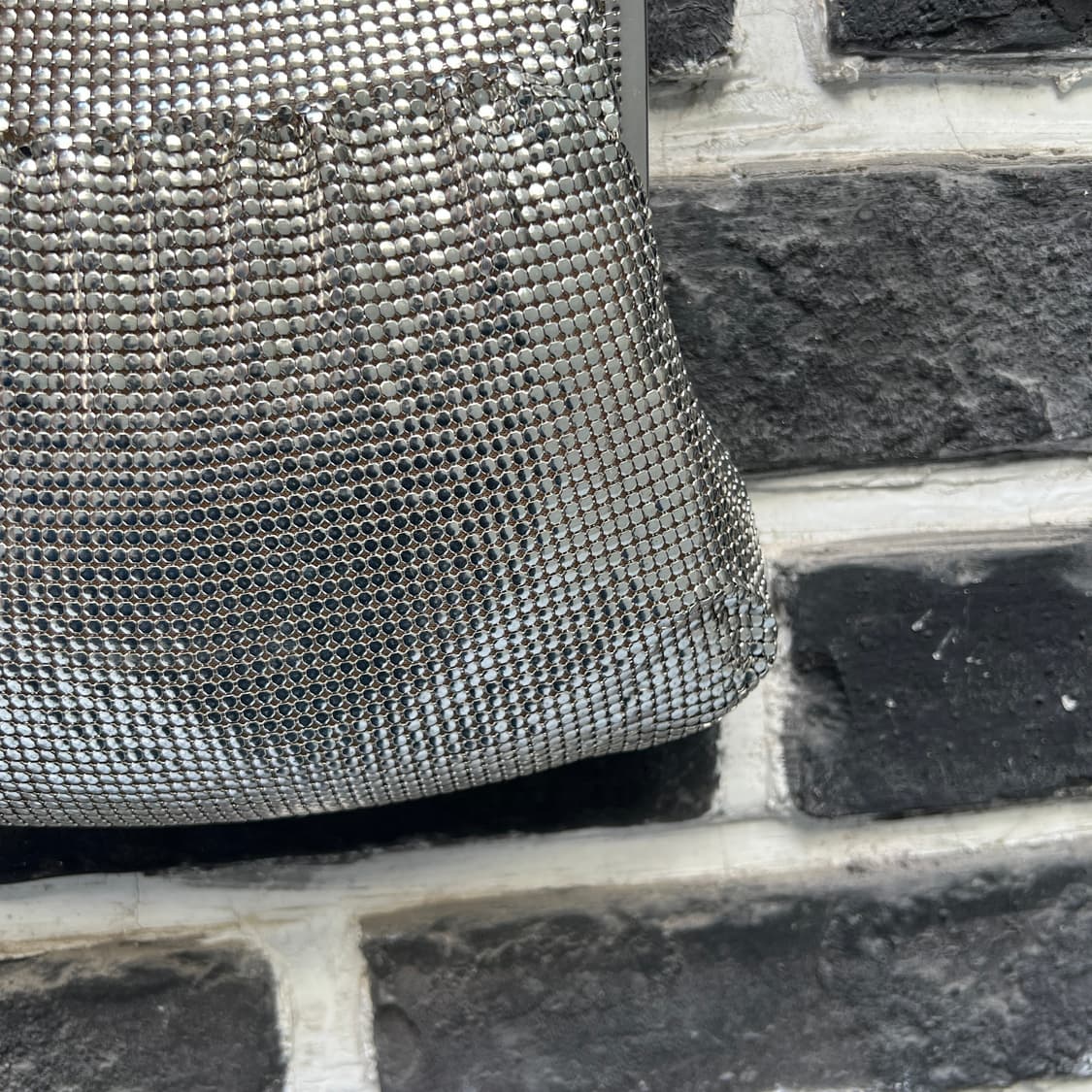 빈티지 실버 메쉬 이브닝백 상품이미지4