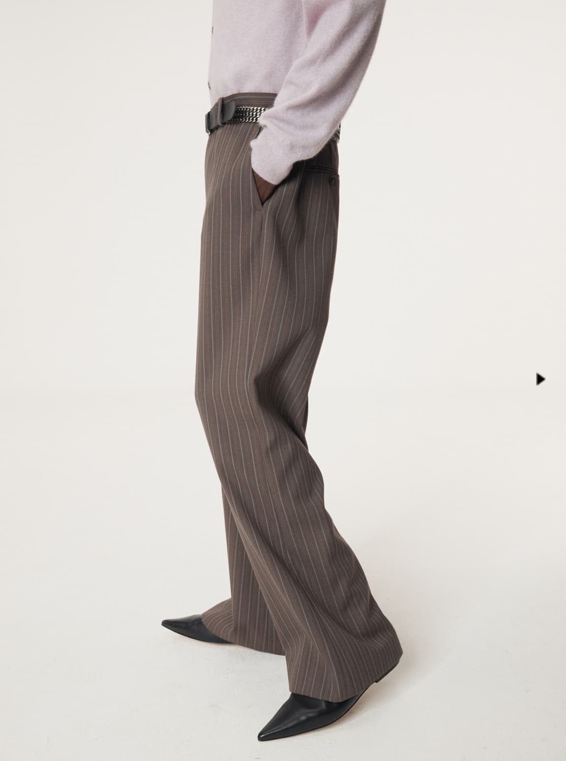 렉토 빈티지 스트라이프 플레어 팬츠 L 상품이미지1