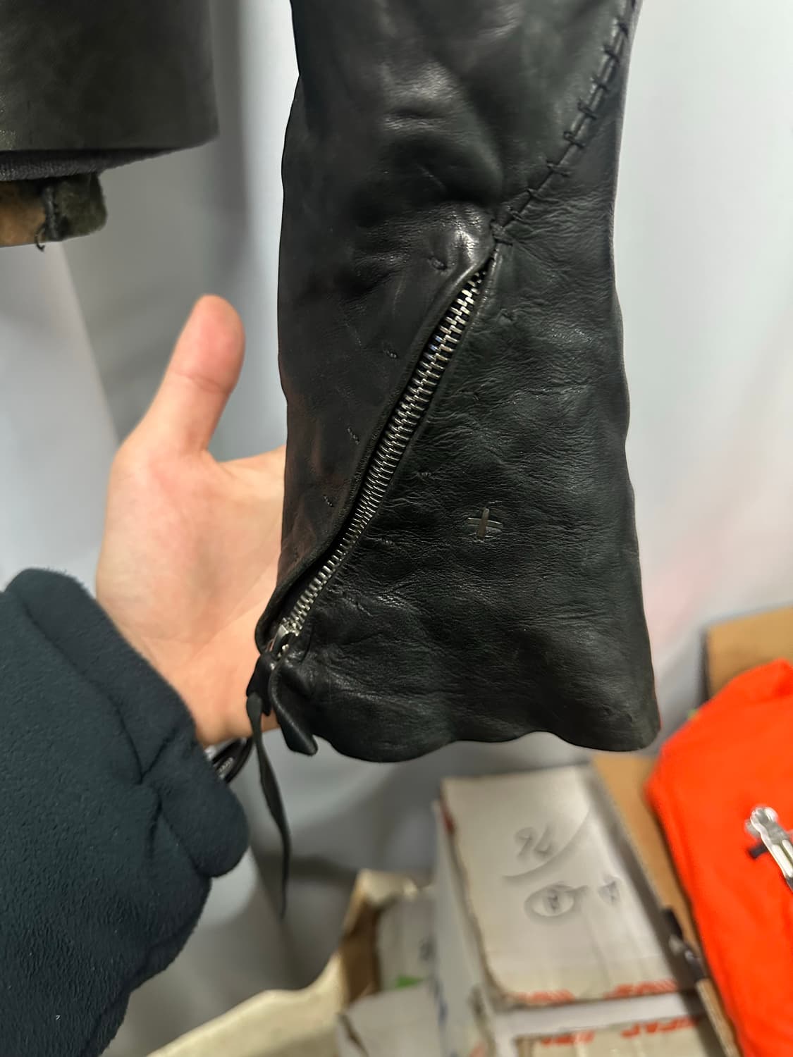 M.A+ 마우리지오 아마데이 에비게이터 홀드하이드 레더 자켓 상품이미지2