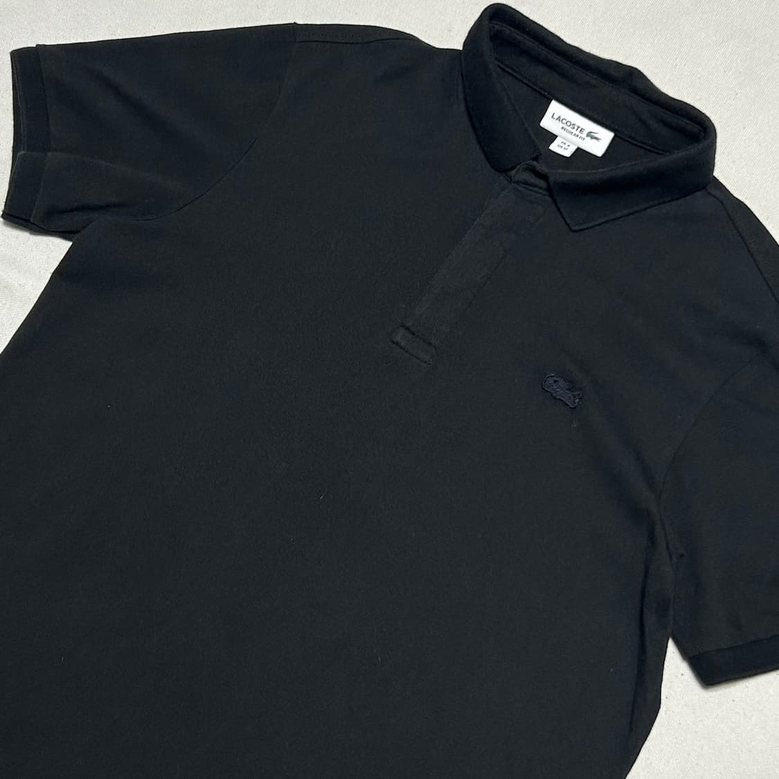 🫶🏻 라코스테 Regular Fit Black 카라 반팔티 🫶🏻 상품이미지2