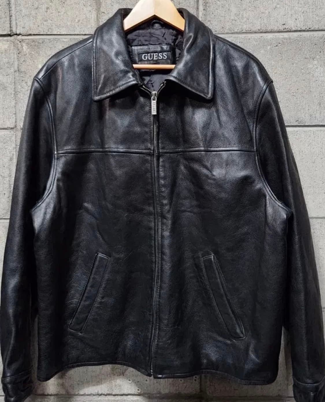게스 (geuss) 가죽자켓 90s 소가죽 상품이미지1