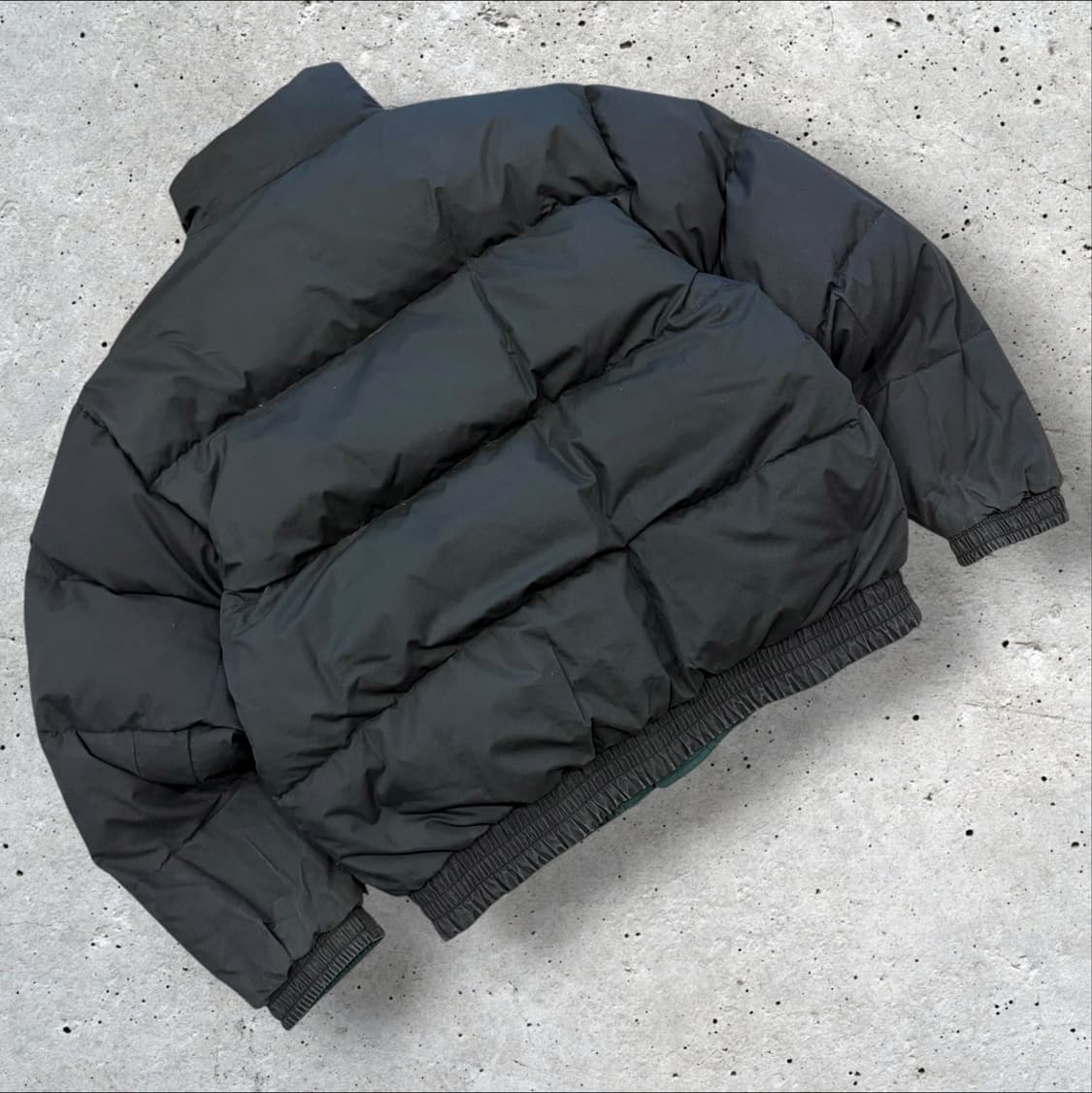 [L] 90s 나이키 삼나스포츠 리버시블 블랙 그린 빈티지 패딩 B327 상품이미지4